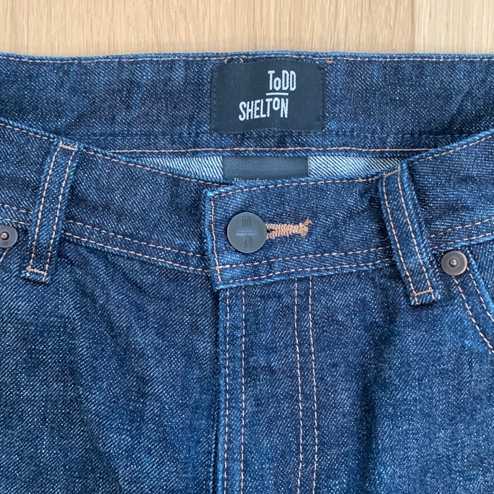 Todd Shelton Jeans Basic Dark Made in the USA 34x34 Japanese Selvedge Denim